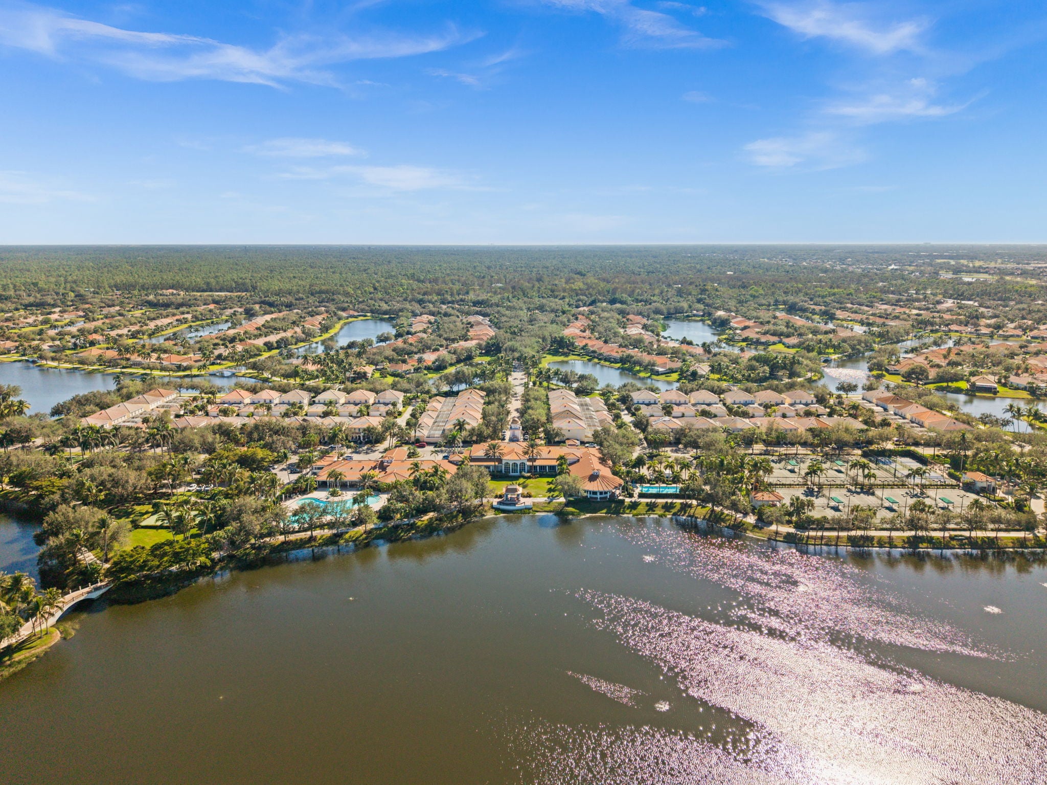 Naples residential community and lake context for flood elevation and insurance document checklist