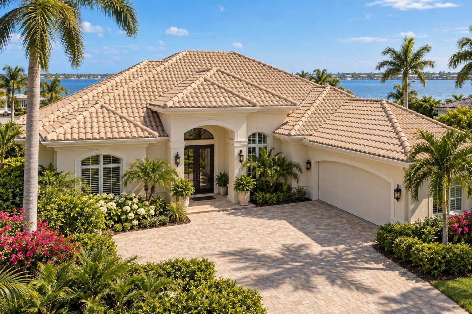 Naples roof seller guide Coastal-style home with a light tile roof